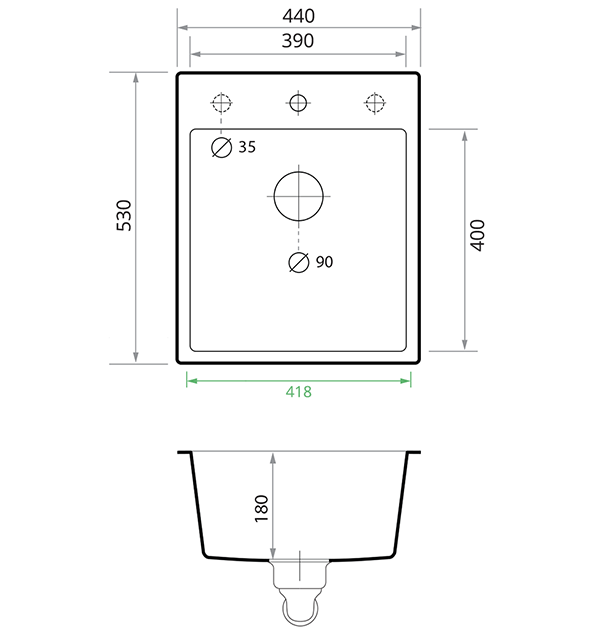 Evier Cuisine En Granit Gris, 44 X 53 Cm, Lavabo 1 Bac + Robinet 5000 + Siphon Classique, Évier à Encastrer Riga 440 De Primagran -Promos Gout Cuisine Boutique AAHKMJXYDAFdJAOAIMEbOAch y5VJsSag EfXZOKqNztT5 j KYfxQ5Esurszx