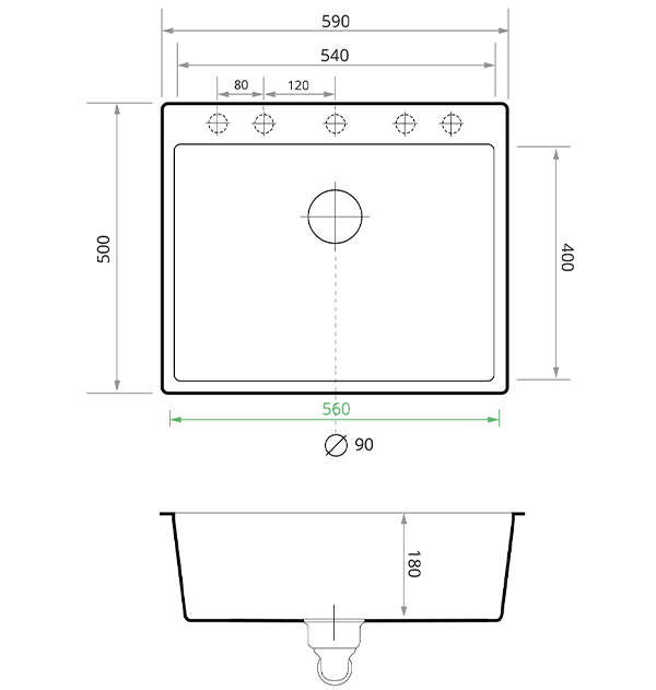 Evier Cuisine En Granit Noir, 59 X 50 Cm, Lavabo 1 Bac + Siphon Classique, Évier à Encastrer Oslo 60 XL De Primagran -Promos Gout Cuisine Boutique AAHKMJXYDAFdJAOAIMEbOAch y5VJsSag EfXZOKqNztT5 j KYfxQ5Esurszx