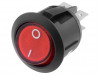 R13-244B-02-BR-2D | ROCKER; DPST; 10A/250VCA; rosso; 50mΩ; UL94V-2