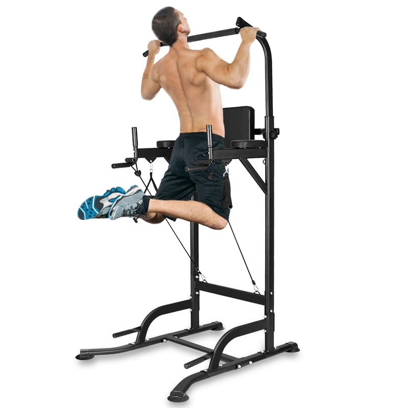 Barra Di Traino Regolabile Pullup - Bigzza - Stazione Di Sollevamento Pesi Push Up - Power Tower Family Barra Di Sollevamento Pesi, 150kg -Armonia Casa