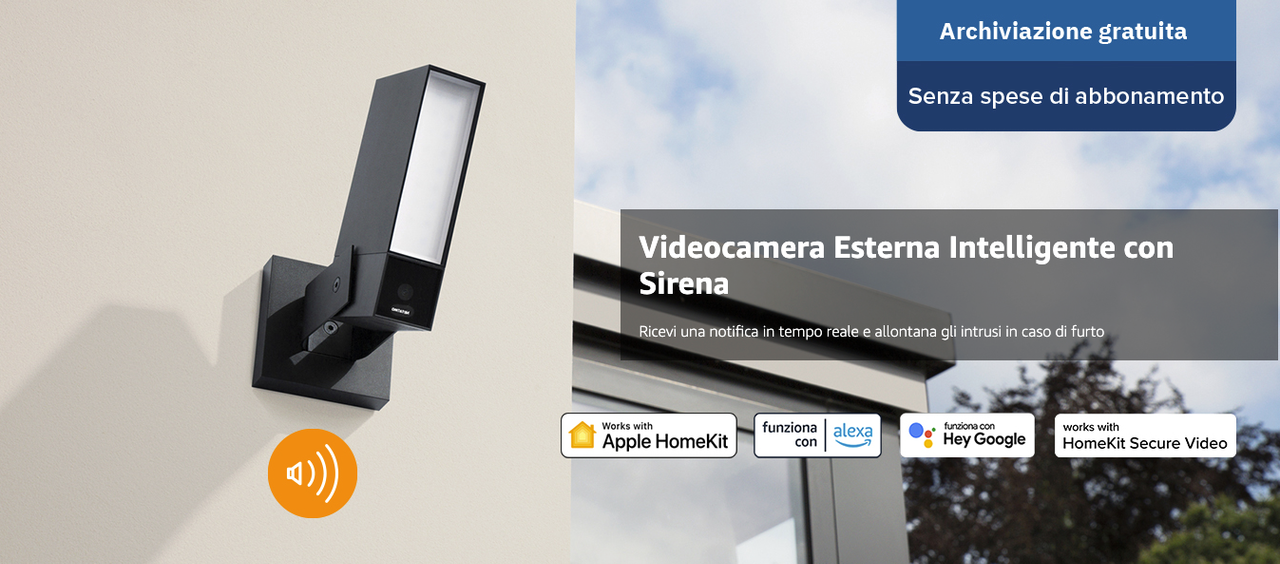 Netatmo Presence PRO videocamera esterna bianca
