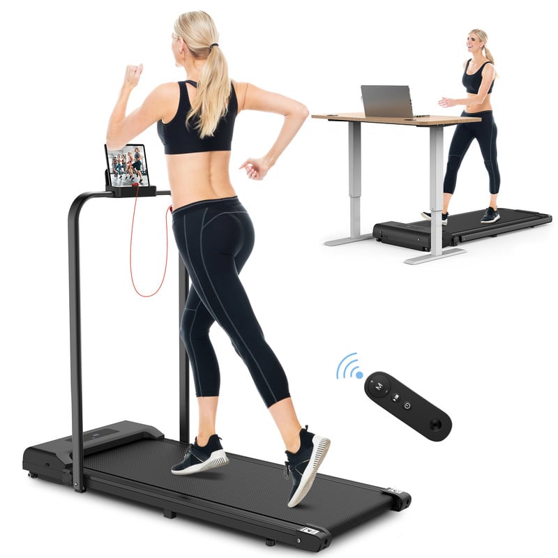 Bigzzia 2 In 1 Tapis Roulant Elettrico Pieghevole,Walking Pad 10 Km/h,Tappeto Corsa Extra Large 42CM,con Telecomando E Display LCD,Telaio Rinforzato And 220LB Max Weight For Home Office Exercise Nero -Armonia Casa AAHKMJXYDAFdJAOAIMEbOAchaYtjpIZUujpRpTo0CnZOZSlAASl887BTCnDZFYrjUCC9oI2dW2j2MguyiWNhDPNw