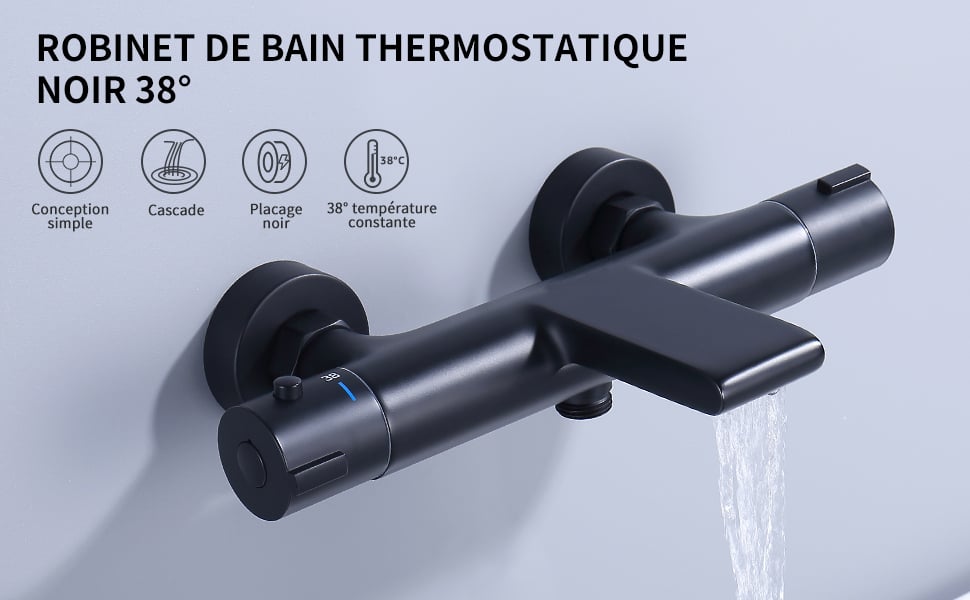 Mitigeur Thermostatique Bain Douche Noir Robinet De Baignoire Cascade Robinet De Douche En Laiton Design Elégant -Grohe || Hansgrohe Soldes Magasin AAHKMJXYDAFdJAOAIMEbOAchaYtjpIZUujpRpTo0CnZOZSslMGA0ZLS8dGLIA6qLKG24dNL13ODt19W3i9Ty7CDv