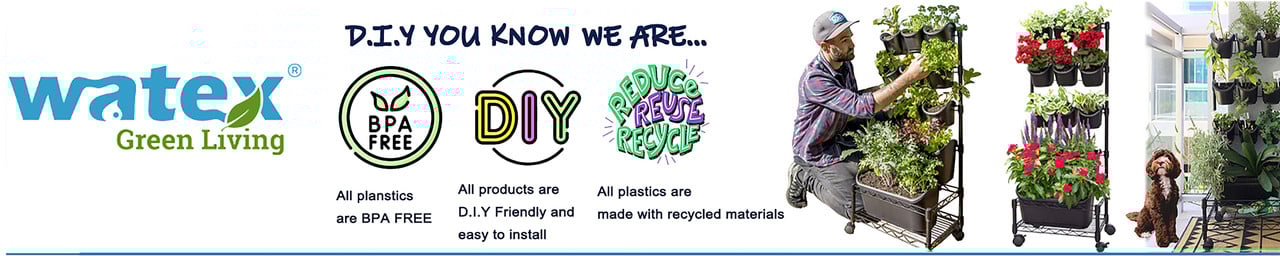 JARDINIÈRE VERTICALE Brevetée, Mur Vert Suspendu Extensible Avec Système De Micro Goutteur Intégré - Pot De Fleurs, Pot De Fleurs D'extérieur 100% Plastique Recyclé Sans BPA Noir -Outsunny Eda Magasin