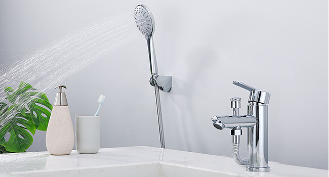 Mitigeur De Douche Avec Douchette Et Flexible De Douche Robinet De Douche Chromé Pour Salle De Bain Kit De Robinet Monotrou à Double Usage -Grohe || Hansgrohe Soldes Magasin