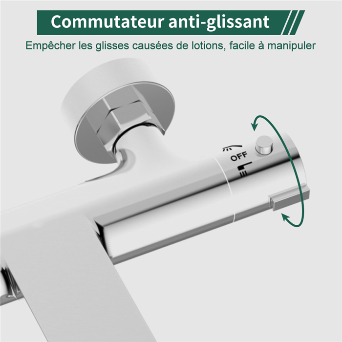 Robinet De Baignoire Cascade Mitigeur Thermostatique Bain Douche Robinet De Douche Chromé Bec Cascade Pour Baignoire -Grohe || Hansgrohe Soldes Magasin