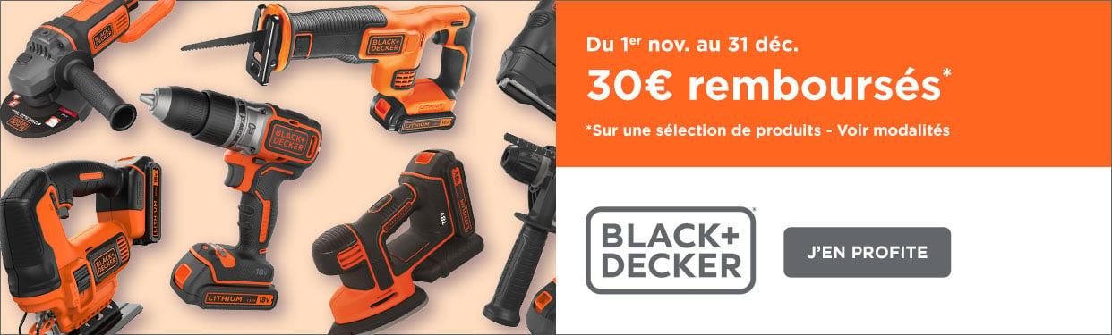 Perceuse visseuse sans fil 18 V Lithium 1.5 Ah 30 Nm en coffret BDCD18K-QW  Black and Decker