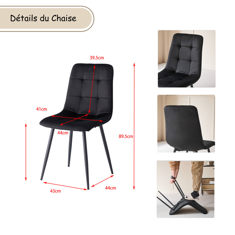 Détails de la chaise