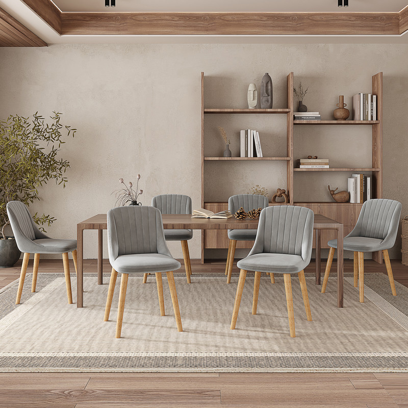 Goeurvant Drehstühle 2er Set - Moderne Esszimmerstühle Mit Armlehnen Hellgrau