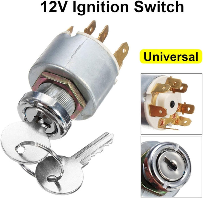 GABRIELLE Ignition Switch, Universal 12V Engine Start Switch 3 ... image.