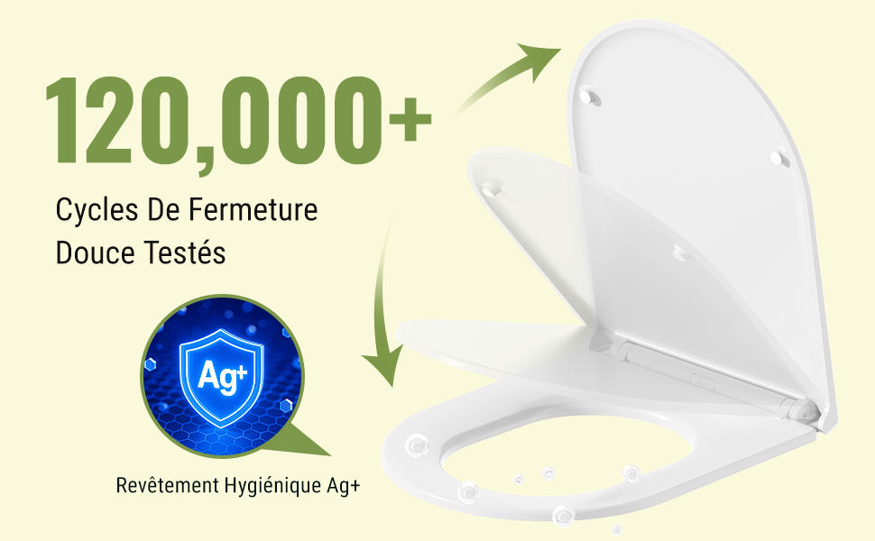 Installation rapide abattant WC