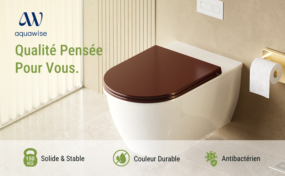 Abattant WC Forme D Premium Aquawise