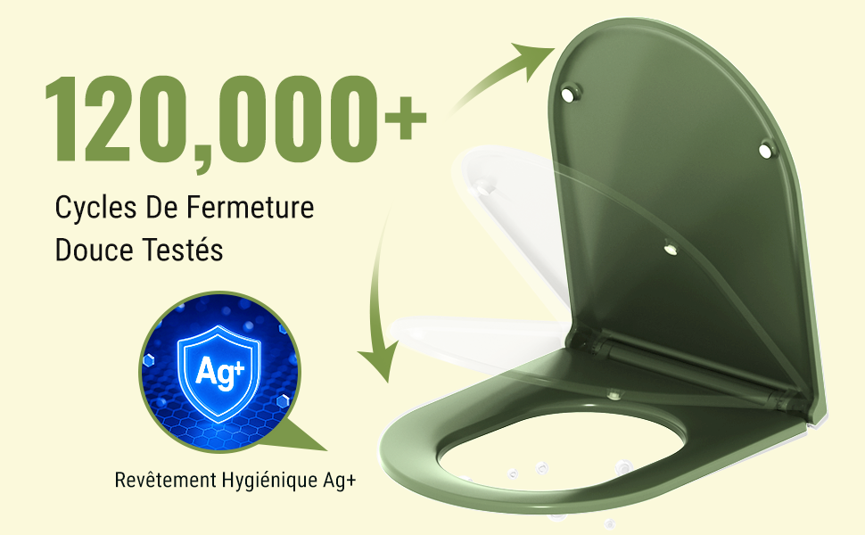 Installation rapide abattant WC