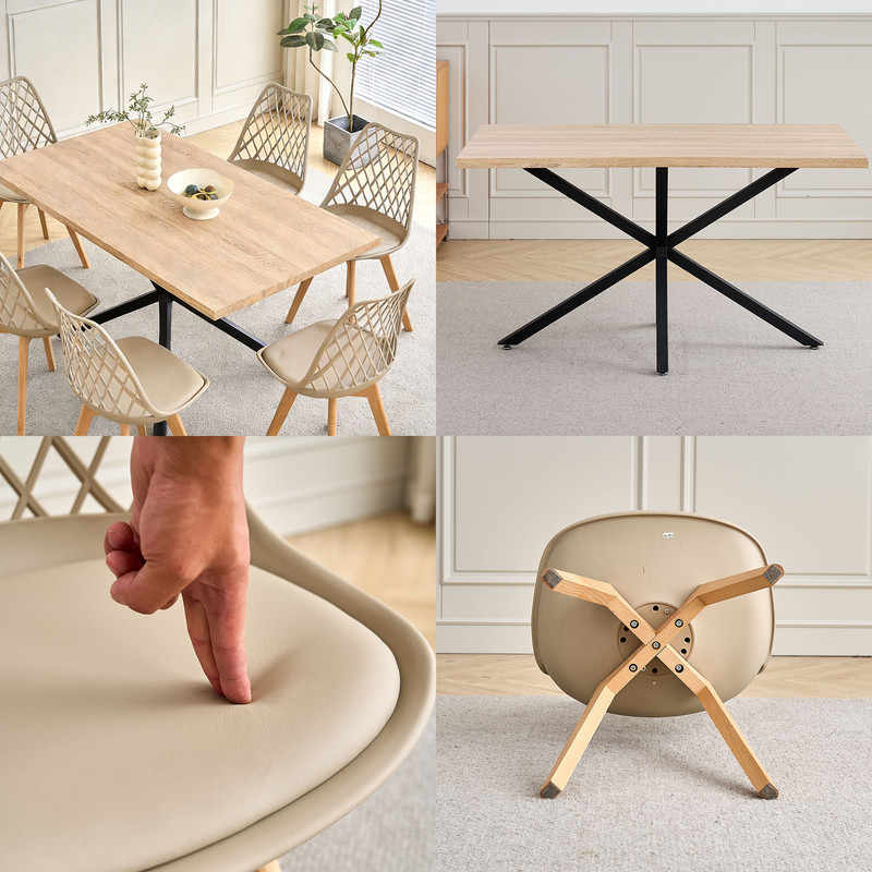 Détail ensemble table et chaises - vue 1