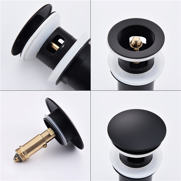 Sifone Scarico Universale Bächlein Senza Troppopieno - Nero Opaco Per Lavabo - Foto 6