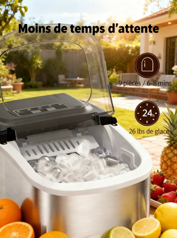 Machine à glaçons Silonn - Panneau de commande