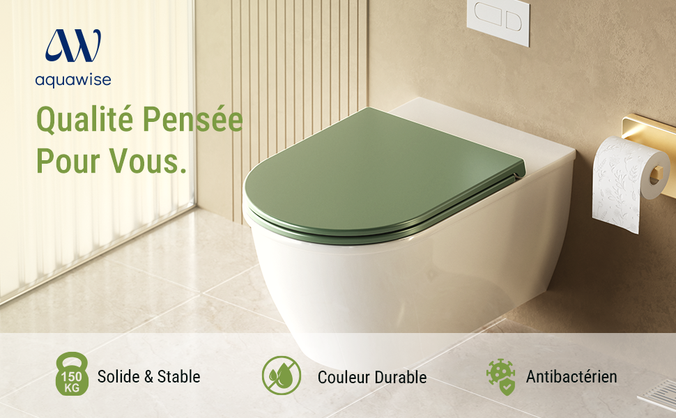 Abattant WC Forme D Premium Aquawise