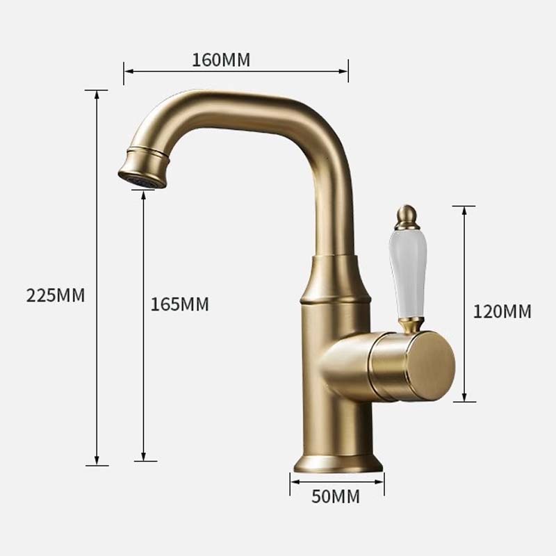 Grifo De Baño, Grifo De Lavabo Giratorio 360°, Caño Alto, Retráctil