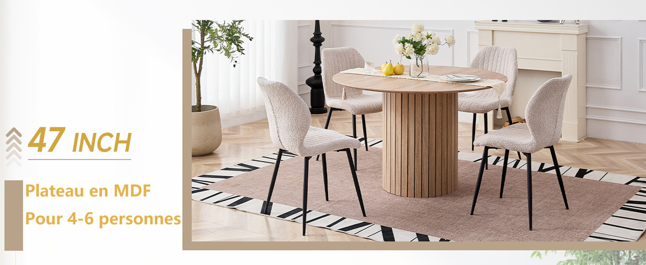 Table design moderne - Vue d'ensemble