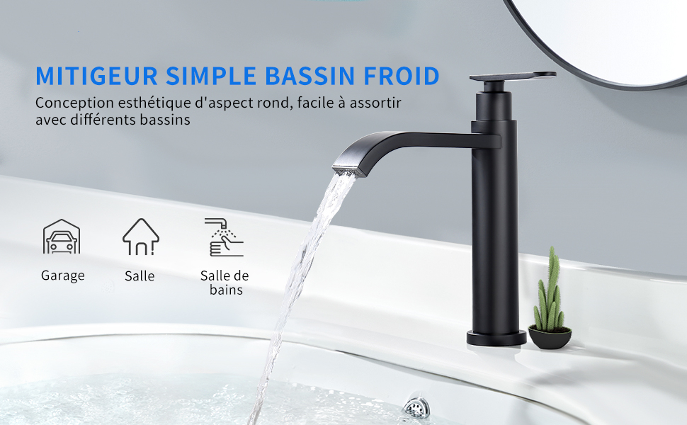 Robinet De Lavabo Eau Froide Uniquement, Mitigeur Salle De Bains En Laiton Durable, Robinetterie Pour Toilettes Invités, Cartouche Céramique, Noir -Grohe || Hansgrohe Soldes Magasin AAHKMJXYDAFdJAOAIMEbOAchaYtjpIZUujpRpTo0CnZOZaW MLvnTCAXvRJrGu45cGtPpAUlyf p5Bt TLfQepAp