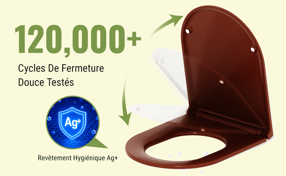 Installation rapide abattant WC