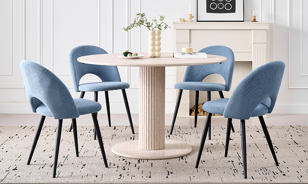 Chaise design en velours