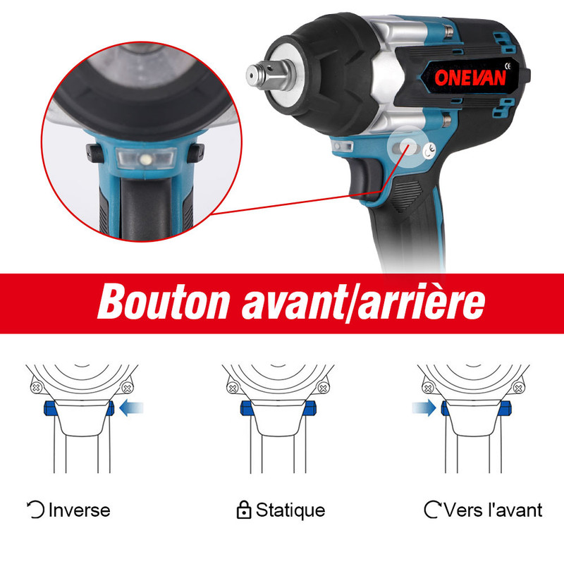 Clé à Chocs Sans Fil Brushless électrique, 1800Nm 1/2 Pouces, Boulonneuse A Choc Convient Pour Batterie 18V Makita - Avec 2 Batteries -Outils Électriques AAHKMJXYDAFdJAOAIMEbOAchaYtjpIZUujpRpTo0CnZOZbHjj11bzaJx5 TLxXv