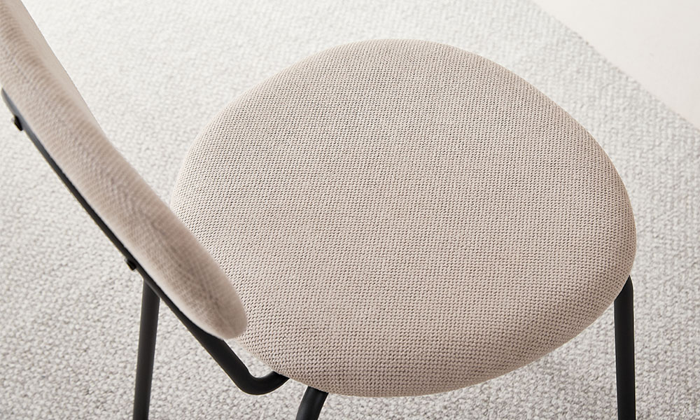Chaise en velours haut de gamme, douce et respirante