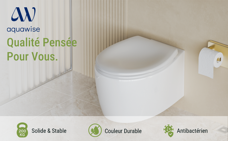 abattant wc clipsable