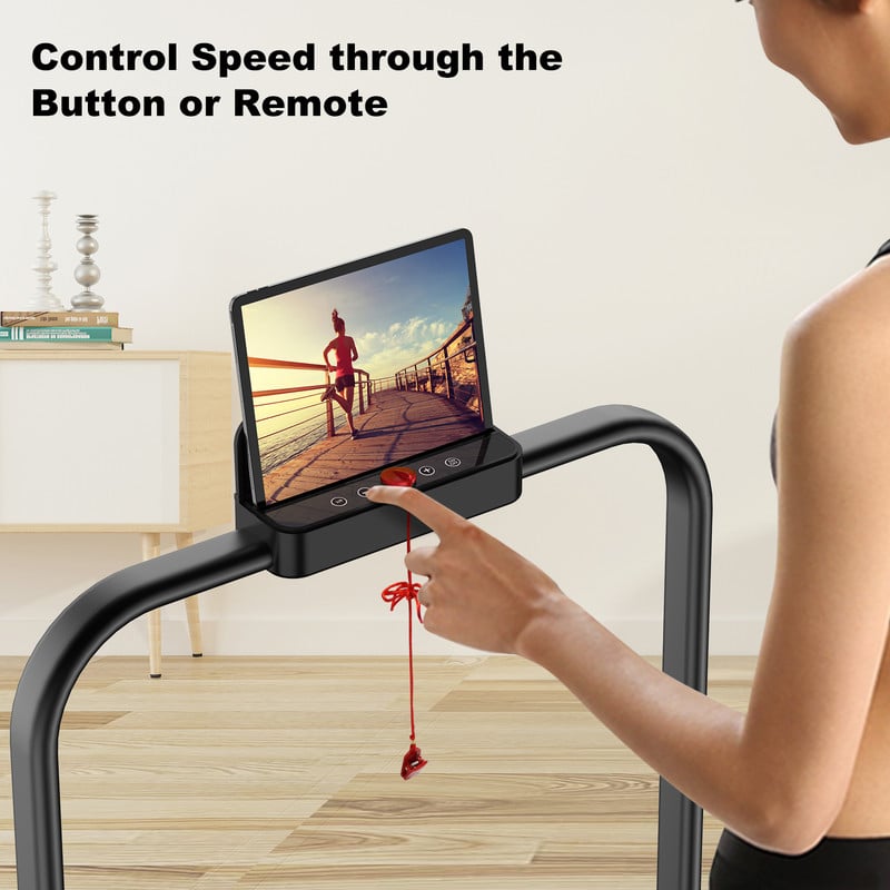 Bigzzia 2 In 1 Tapis Roulant Elettrico Pieghevole,Walking Pad 10 Km/h,Tappeto Corsa Extra Large 42CM,con Telecomando E Display LCD,Telaio Rinforzato And 220LB Max Weight For Home Office Exercise Nero -Armonia Casa