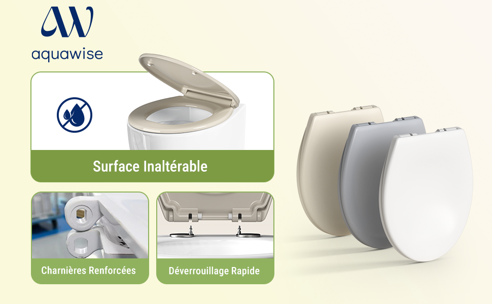 abattant wc clipsable