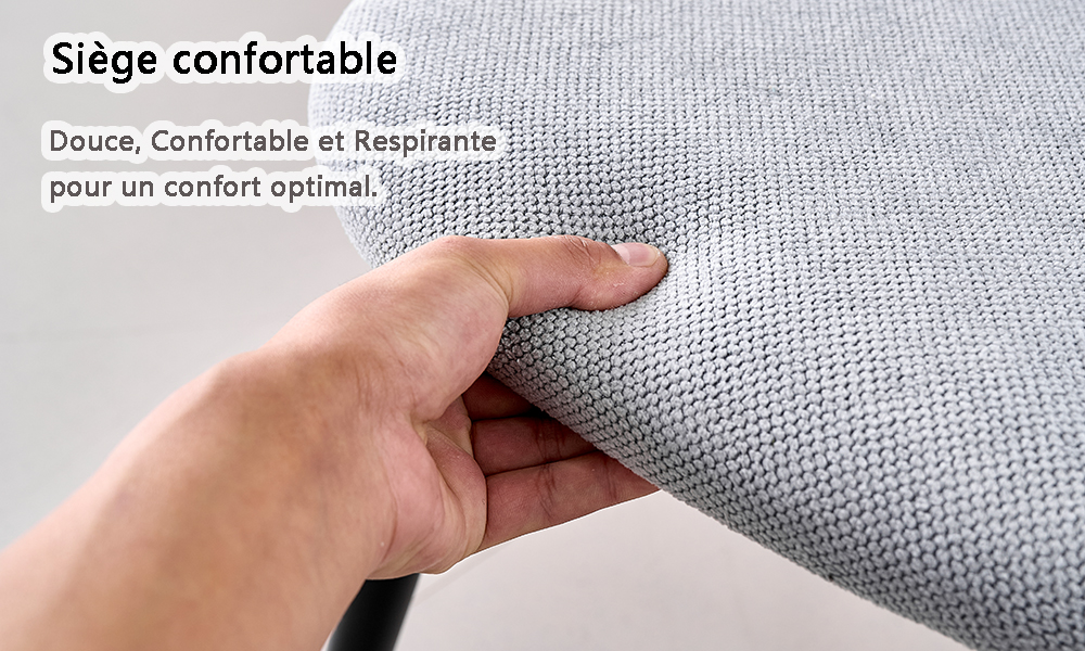 Surface d'assise confortable et respirante