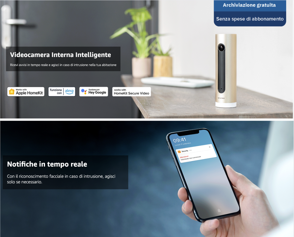 Sistema di Allarme Video Intelligente Netatmo