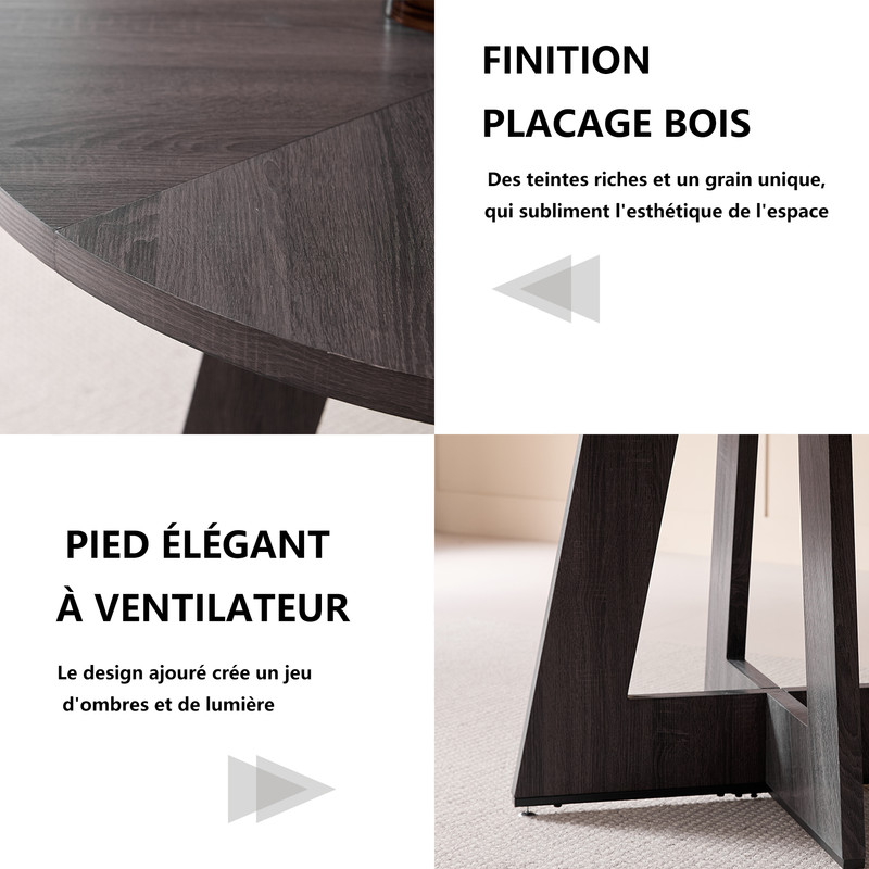 Détail de la texture et des pieds
