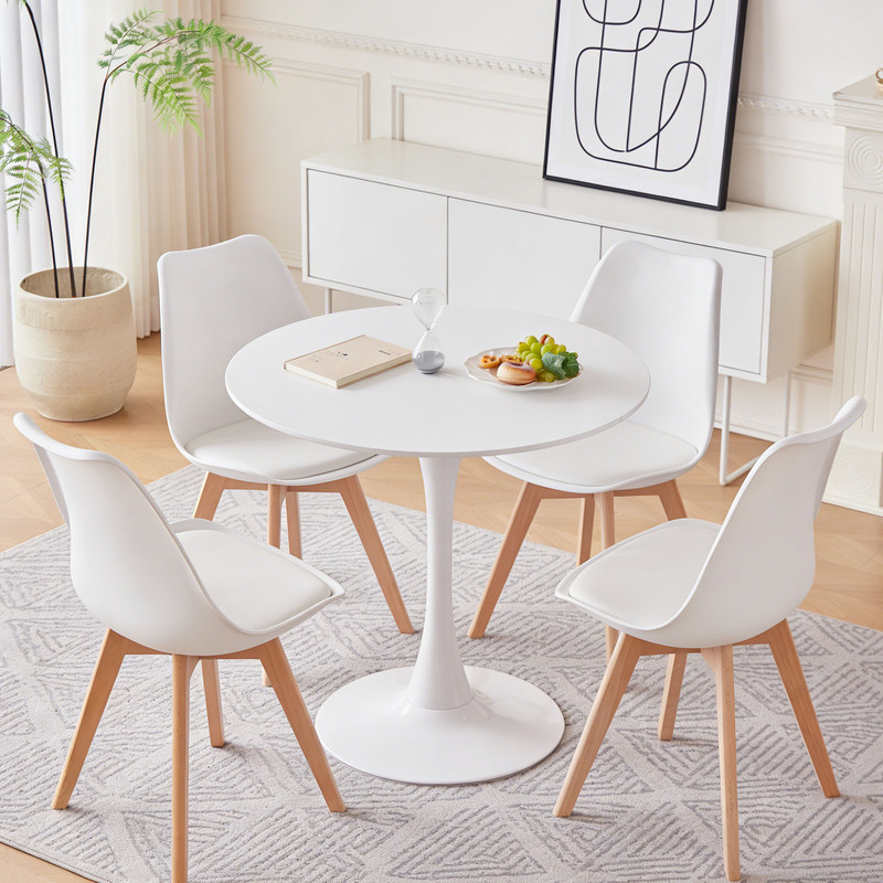 Set tavolo rotondo nordico - vista d'insieme