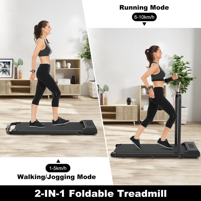 Bigzzia 2 In 1 Tapis Roulant Elettrico Pieghevole,Walking Pad 10 Km/h,Tappeto Corsa Extra Large 42CM,con Telecomando E Display LCD,Telaio Rinforzato And 220LB Max Weight For Home Office Exercise Nero -Armonia Casa AAHKMJXYDAFdJAOAIMEbOAchaYtjpIZUujpRpTo0CnZOZdJEOKqVSfKn1YU6AD2IK5XIfZg3JfzHB5kLjhc5LMOm