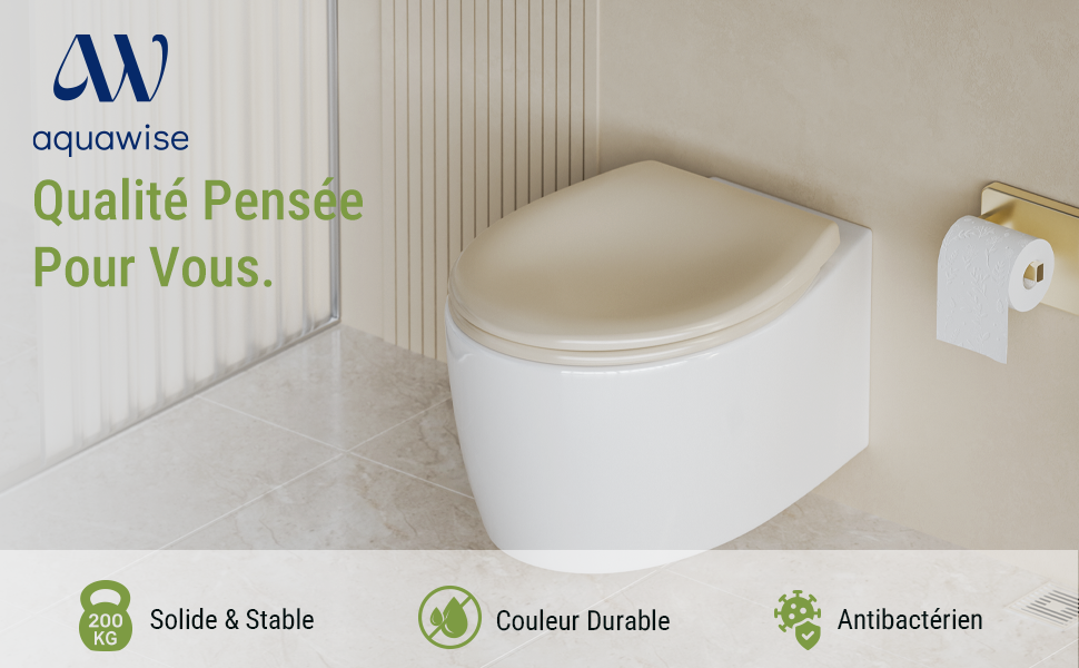 abattant wc clipsable