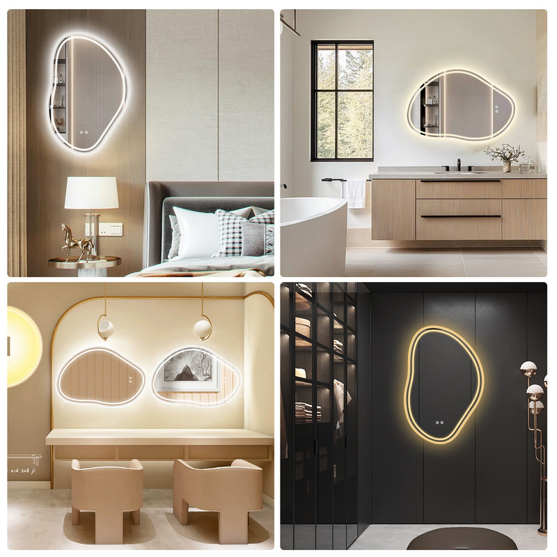 Scénarios d'utilisation du miroir LED