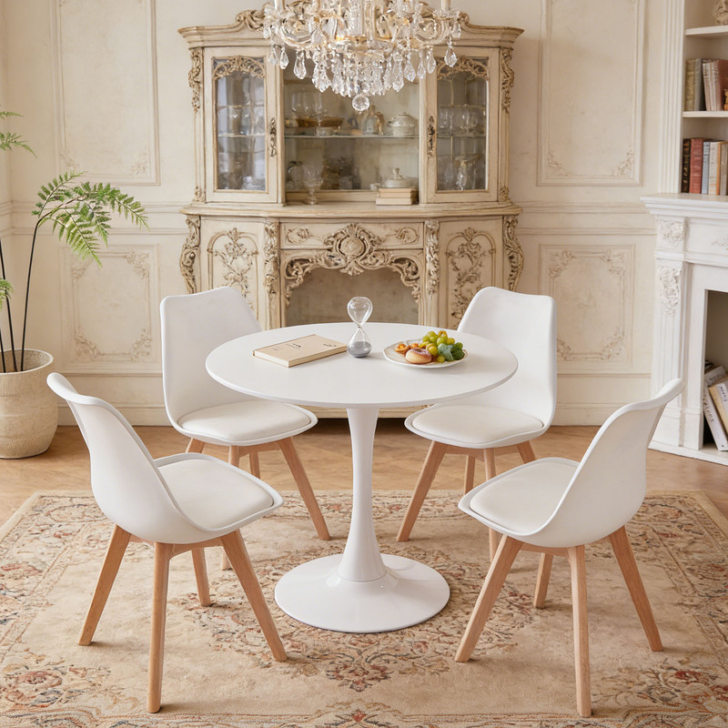 Sala da pranzo residenziale con set nordico