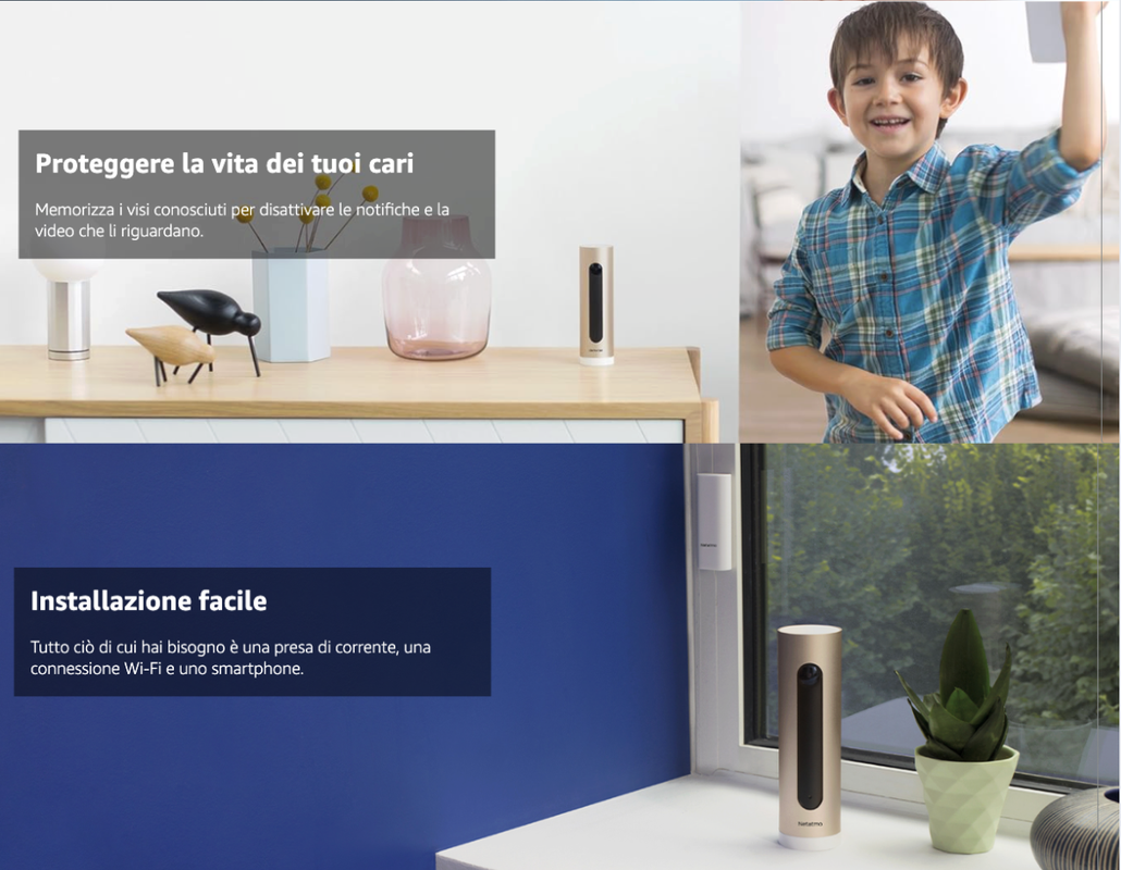 Componenti del sistema di allarme Netatmo