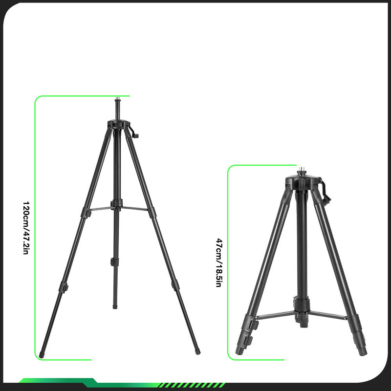 Treppiede Per Livella Laser Livella Laser 16 Linee Verde 4x360u00b0 Dealix Con Cavalletto 1 M Bolla Laser - Foto 6