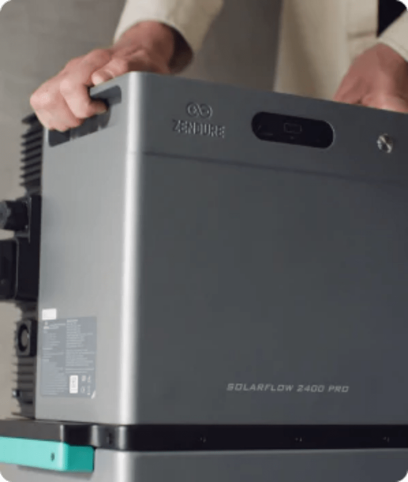 Installationsschritt 1: Hauptgerät auf Batterie stapeln