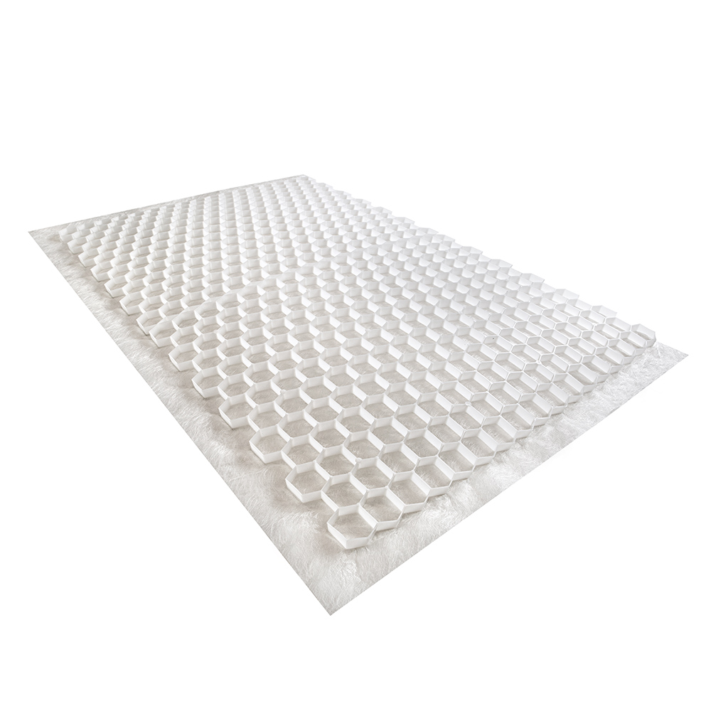 Stabilisateur de graviers 0,96 m² - Blanc - 120 X 80 X 2 cm Blanc