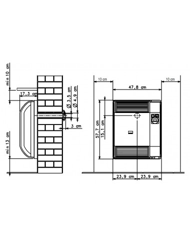 Radiatore a Gas Robur SUPERCROMO 2.58 kW - SUPERCROMO3002