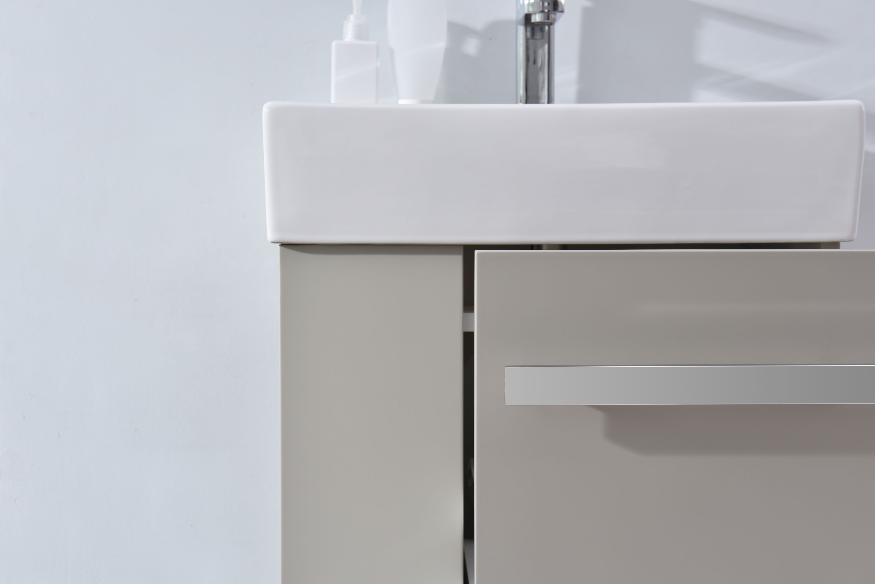 BERNSTEIN Waschtisch AVA 100cm - Mineralguss Waschbecken Mit Unterschrank