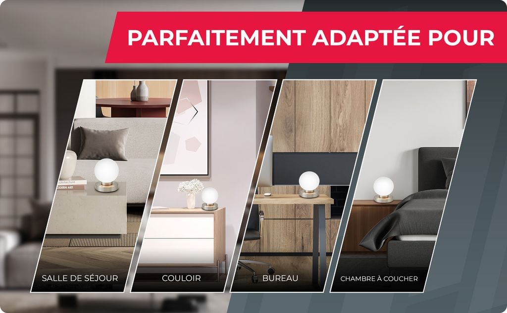 Lampe avec variateur tactile