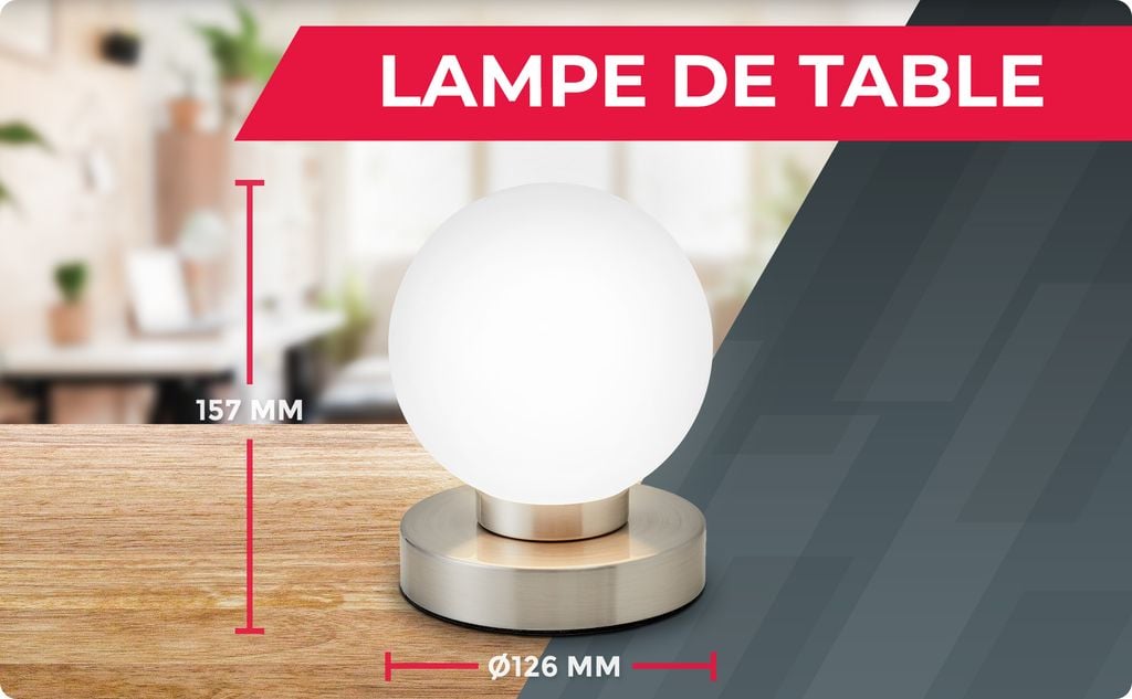 Lampe avec abat-jour en verre