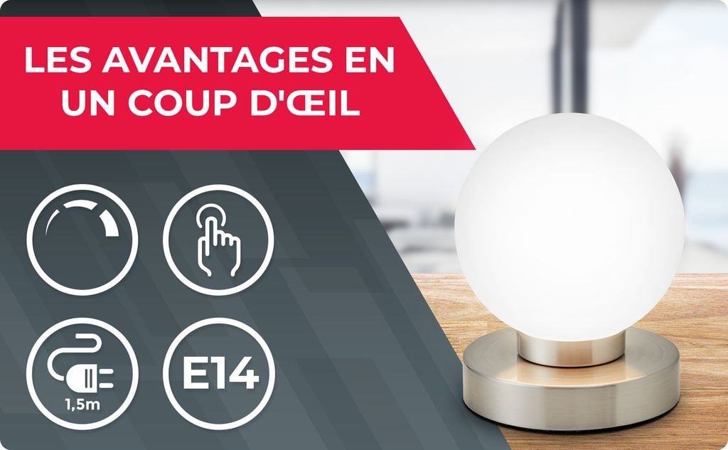 Utilisation facile de la lampe