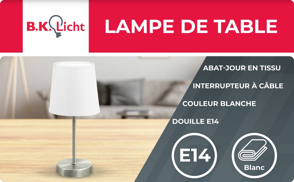Lampe de table B.K.Licht