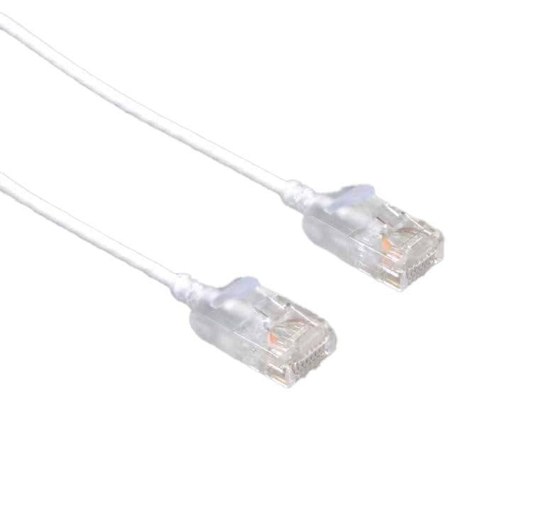 Vue réseau câble Cat 6 ultra fin noir